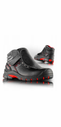 VM Footwear Bezpečnostní boty Bolton 5080-S3L, velikost 43, černé a červené
