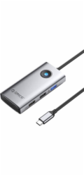 Orico USB HUB 5v1 HUB dokovací stanice USB-C, HDMI, 2xUSB (šedá)