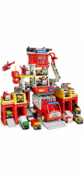 LeanToys Sada hraček se světly a zvuky pro záchranné centrum hasičské stanice