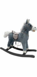 LeanToys Houpací kůň 74 cm Sounds Gray