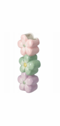 Home Styling Collection Keramická dekorativní váza s motivem květiny BLOMMA, 23 cm