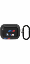 BMW Kryt BMAP222SOTK pro AirPods Pro 2. generace černý/černý s tříbarevnými pruhy