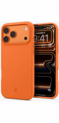 Spigen Silikonový kryt FIT Mag MagSafe pro iPhone 17 Pro Max, kosmicky oranžový