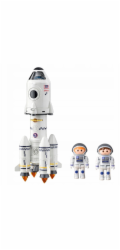 LeanToys Vzdělávací hračka Vesmírná raketa 5 v 1 Astronauti Světla Zvuky