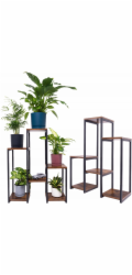 Strado Kovový stojan na květiny PANORAMA na květiny a rostliny - 6patrový VENGE