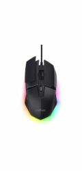 Trust GXT 121 Felox+/Herní/Optická/Pro praváky/10 000 DPI/Drátové USB-A/Černá