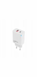 MaxLife Nabíječka GaN PD QC do zásuvky MXTC-09-45AC 1x USB-C 1x USB 45W bílá