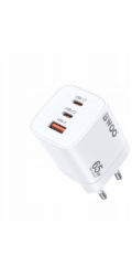 BWOO Nabíječka do zásuvky 65W PD CDA147 2x USB-C 1x USB bílá