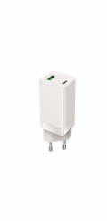 Setty Nabíječka GAN PD+QC USB + USB-C 65W LSI-02 bílá JO
