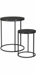 Home Styling Collection Kolekce bytového stylingu Sada 2 stolů s mramorovou deskou MARMER