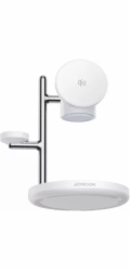 Joyroom Nabíječka Joyroom JR-W23 Qi2 4v1 stolní nabíječka s vestavěným nočním světlem, indukční - bílá