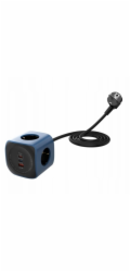 Beline Nabíječka Cellline Power Socket Cube 6 v 1 2500 W USB/2x USB-C 65 W modrá