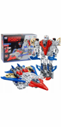 LeanToys Robot Fighter Combat 2v1 Světla Zvuky Červeno-modrá 29 dílků.