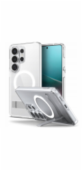 Spigen Pouzdro Ultra Hybrid S Mag MagSafe pro Samsung Galaxy S26 Ultra – čiré a bílé