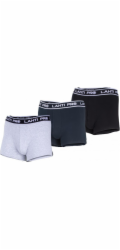 Lahti Pro Pánské boxerky černé, šedé, tmavě modré, 3 páry, XL, lahti