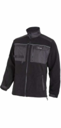 Lahti Pro Flísová bunda s výztuhami, černá, 420 g/m2, 3XL, CE, Lahti