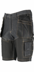 Lahti Pro Džíny Short Jeans černé s výztuhou, XL, CE, LAHTI