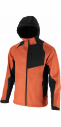 PRO Pánská softshellová bunda Jacket s kapucí, cihlově červená a černá, 3XL, CE, Lahti