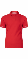 Lahti Pro Bavlněné polo tričko , červené, velikost S (L4030701)