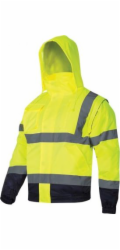 Lahti Pro Reflexní zateplená bunda s odnímatelnými rukávy, žlutá, velikost 3XL (L4092506)
