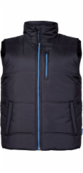 Lahti Pro Zateplená bezrukávová bunda , černo-modrá, velikost XXXL (L4130806)