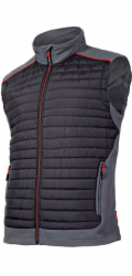 Lahti Pro Prošívaná vesta černošedá XXXL (L4130706)