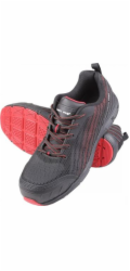 Lahti Pro Nízké boty KPU Mesh Knit, černé a červené, S1 SRC, 39 (L3041739)