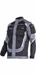 Lahti Pro ČERNO-ŠEDÁ MIKINA S REFLEXNÍMI PRUHY , 2XL, CE, LAHTI