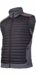 Lahti Pro Zateplená vesta černá, šedá, červená, XL (L4130704)