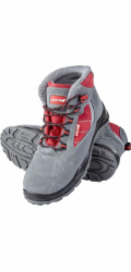 Lahti Pro Kotníkové boty SUEDE/OXFORD šedo-červené, S1P SRC, 40, CE, LAHTI