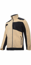 Lahti Pro Flísová mikina s výztuhami, béžová a černá, XL (L4011904)