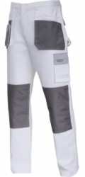 Lahti Pro Kalhoty bílé a šedé, 100% bavlna, 3XL/60 (L4051360)