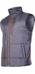 Lahti Pro Zateplená bezrukávová bunda šedo-oranžová, velikost 3XL (L4130906)