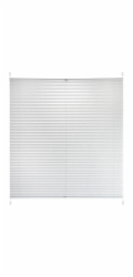Plisovaná roleta Valeria s denním světlem 120 cm x 130 cm světle šedá