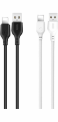XO Kabel USB Kabel XO NB103 USB - Lightning 1,0 m 2,1A černý 30 ks / bílá sada 20 ks