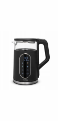 Feel-Maestro Skleněná konvice Huslog Kettle s dotykovým panelem, černá, 1,7 l, 2200 W