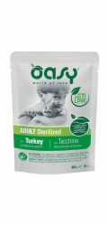 OASY Chunks in gravy Sterilized Turkey - mokré krmivo pro kočky - 85g