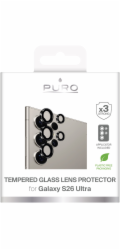Puro Tvrzené sklo Puro Individual pro zadní kameru pro Samsung Galaxy S26 Ultra - s černými rámečky