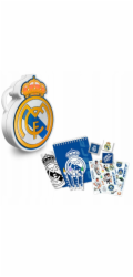 KIDS DĚTSKÁ kreativní sada 3D Real Madrid Zápisníky Pastelky Samolepky Razítka 3D Krabička / RM00012