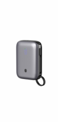 Platinet Powerbanka 10000 mAh 20W Power Delivery, 2xUSB-C, 1xUSB-A, kabel USB-C 1m, černá