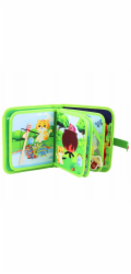 LeanToys 3D plstěná senzorická vzdělávací kniha Divoká zvířata