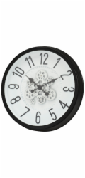 Nástěnné hodiny s pohyblivým mechanismem 51 cm černá KO-837363020