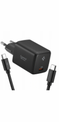 Spigen Nabíječka SPIGEN EE451EU ESSENTIAL 1PORTOVÁ SÍŤOVÁ NABÍJEČKA 45W + KABEL TYPE-C ČERNÁ