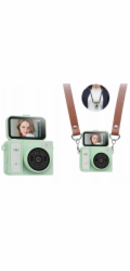 Xrec Mini Camera Retro Video 2k Digitální Fotoaparát Přívěsek Klíčenka Otočný Obrazovka / Xrec X7 / Zelená