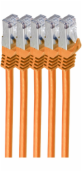 Shiverpeaks Síťový kabel BS75511-O-SET5 oranžový 1m Cat7 S/FTP (S-STP)