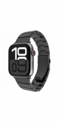 Fixed Pevný pryskyřičný řemínek pro Apple Watch 38/40/41 mm, karbonově černý
