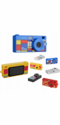 Xrec Mini Camera Retro Videokamera 2k Přívěsek na klíče + 32GB karta / Xrec X9 / Modrá