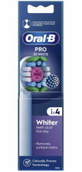 Oral-B EB18-4 3D bílé hlavice kartáčku (balení 4 ks)