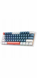 NoName Klávesnice Machenike K500-B61 drátová mechanická herní klávesnice s podsvícením Brown Switch - modrobílá