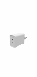 Power Adapter GaN USB-C Dual 70W White